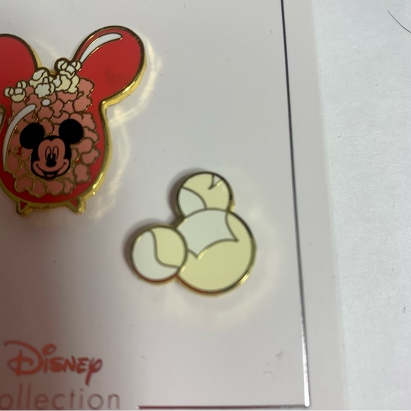 NWT. Disney Pin - Flair Pin Set - Popcorn - Bucket, Bow and Kernel. 3 pin set - Picture 3 of 7
